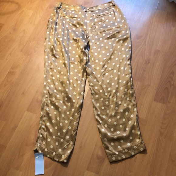 100%Silk designer polkadot RobertRodriguez Pants - Picture 12 of 15